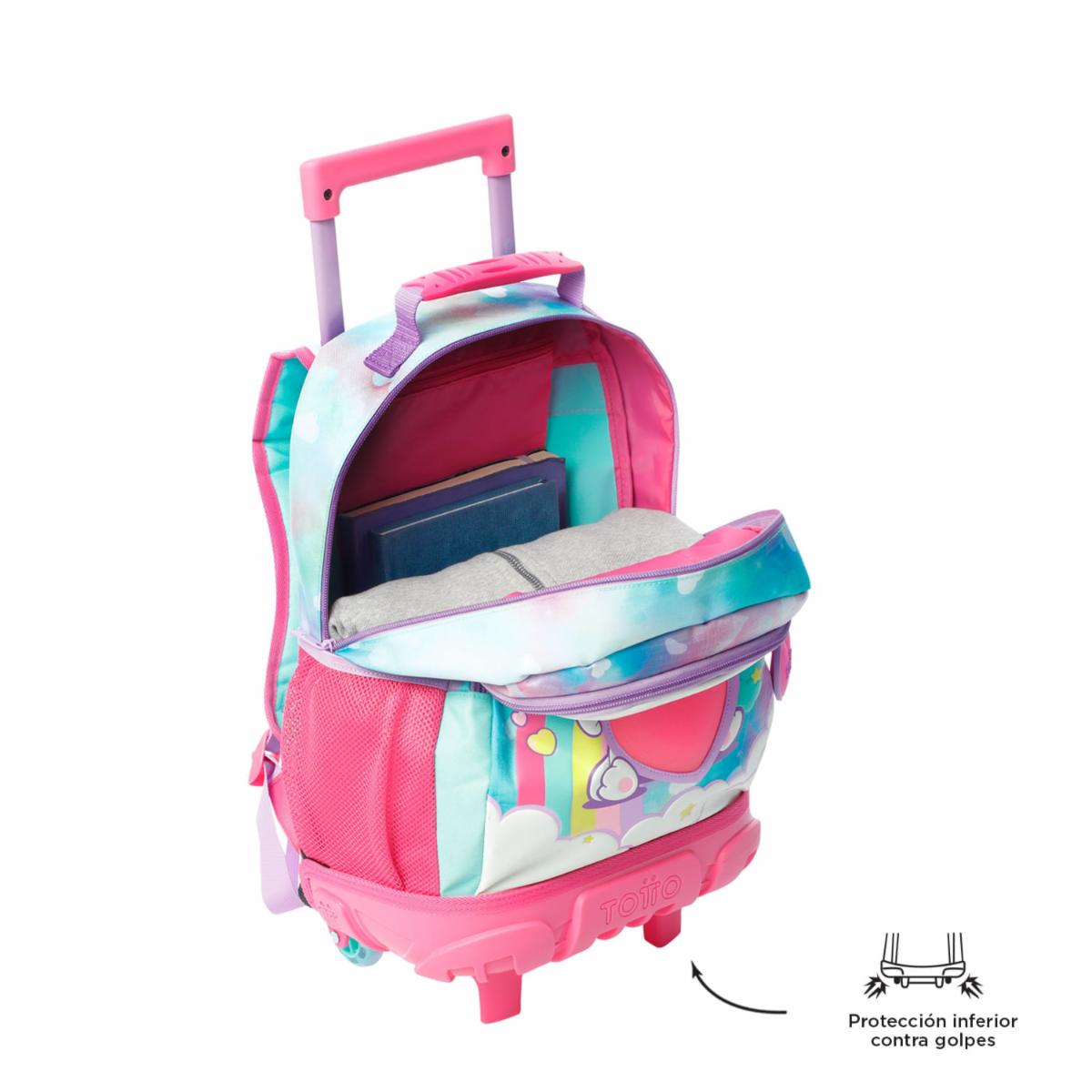 Mochila Ruedas Infantil Niña Sweety Heart TOTTO Estampado