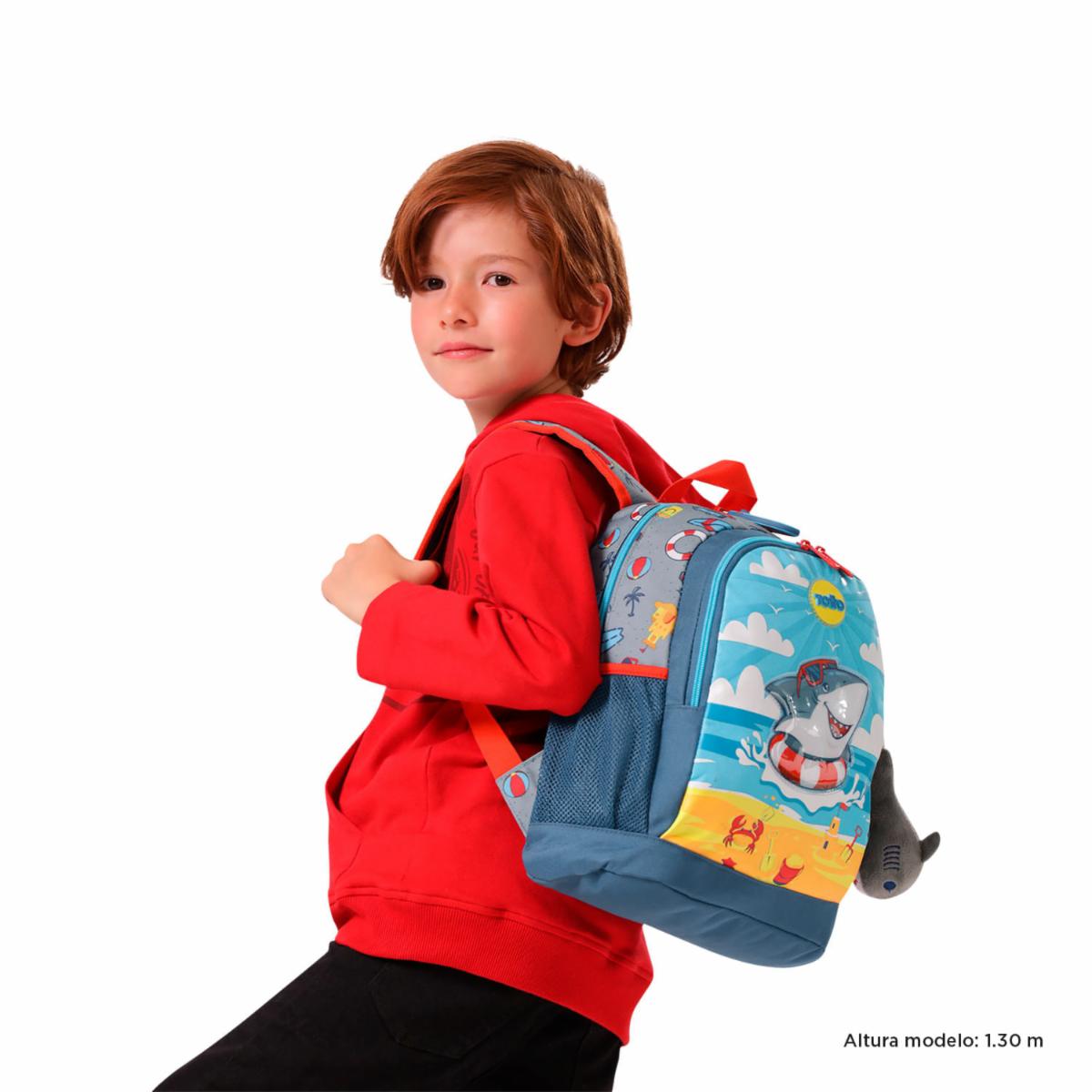 Mochila Infantil Niño Little Surfer TOTTO Estampado