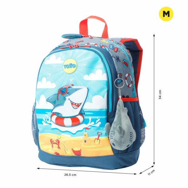 Mochila Infantil Niño Little Surfer TOTTO Estampado - Imagen 3
