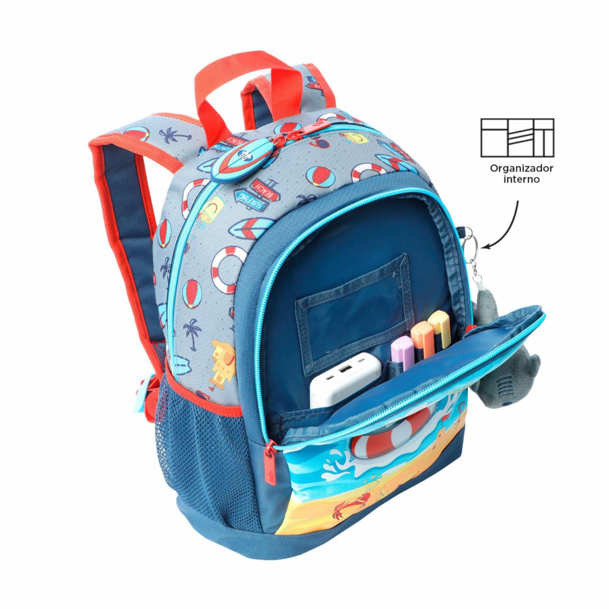 Mochila Infantil Niño Little Surfer TOTTO Estampado