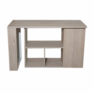 Estación De Trabajo Quadratta Rovere Con Blanco MADERKIT MDF