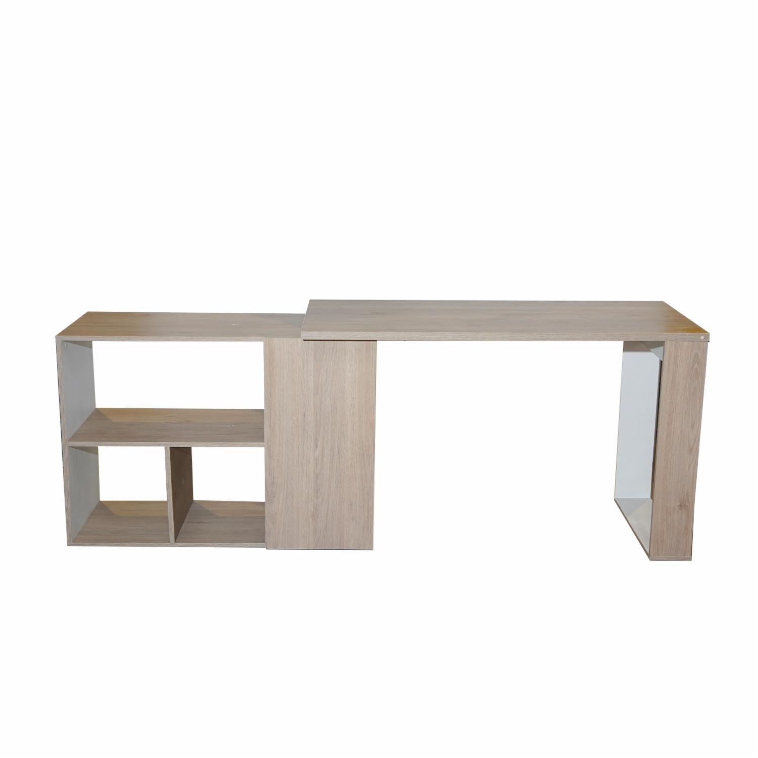 Estación De Trabajo Quadratta Rovere Con Blanco MADERKIT MDF - Imagen 4