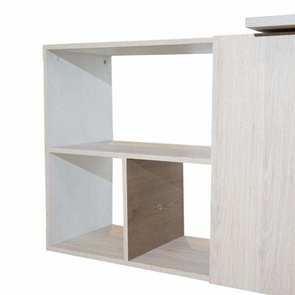 Estación De Trabajo Quadratta Rovere Con Blanco MADERKIT MDF - Imagen 5