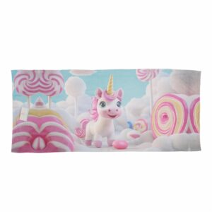 Toalla Infantil Unicornio Caramelos MUMI 130X60 Cm