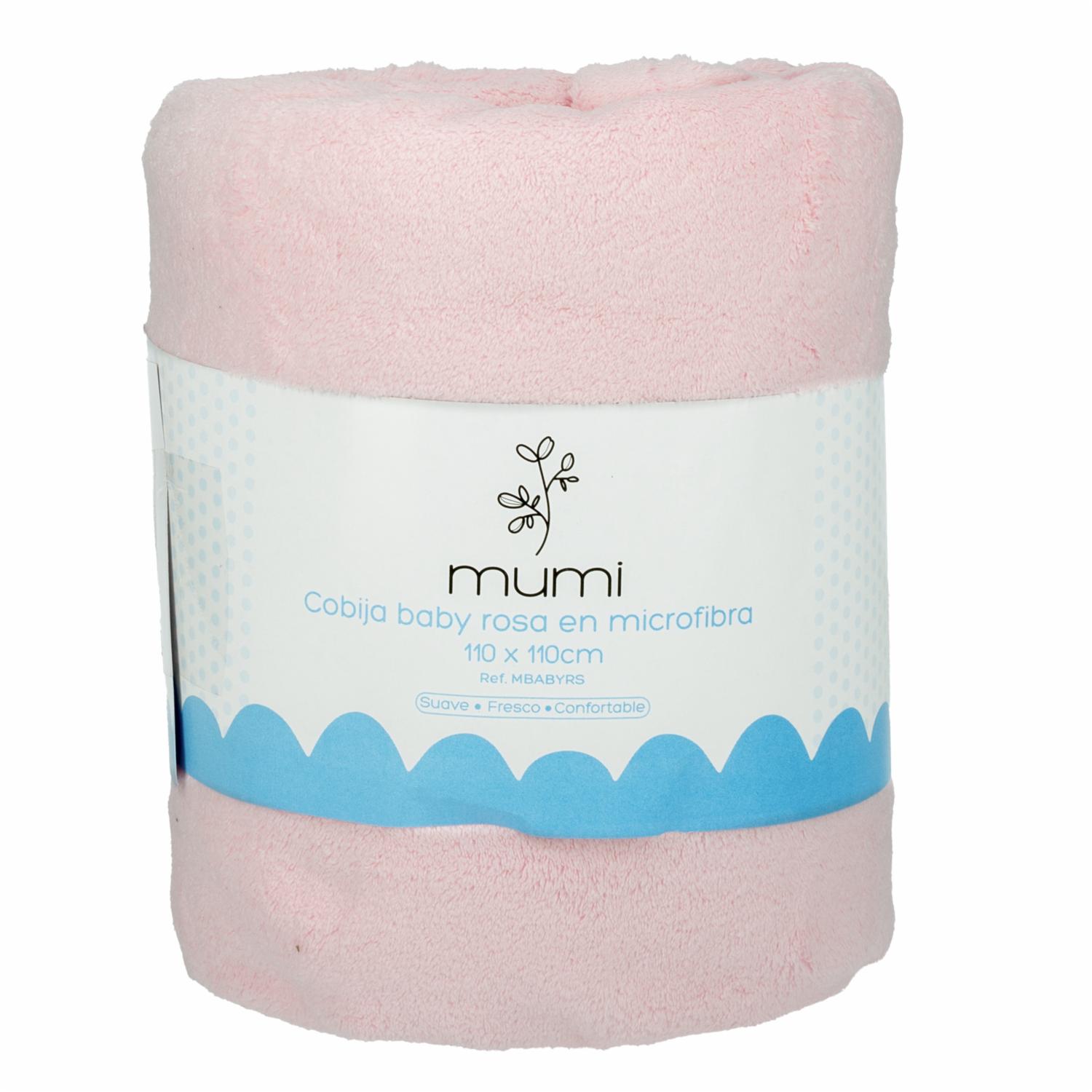 Cobija Baby Rosa MUMI 110X110 Cm - Imagen 2