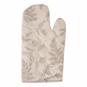 Guante De Cocina Estampado Floral Dani Gris FREE HOME 33 X 18 Cm
