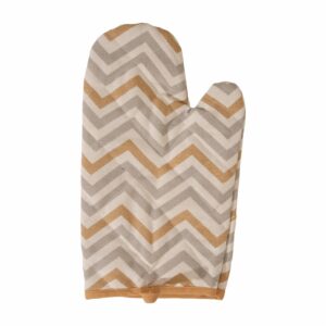 Guante De Cocina Estampado Geométrico Jessie Kaki FREE HOME 33 X 18 Cm