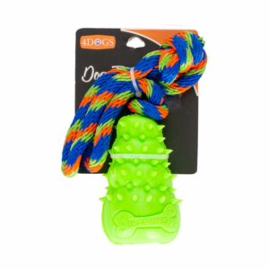 Juguete Para Mascota Diseño Kong Con Jalador- Verde PRIME PET Mediano