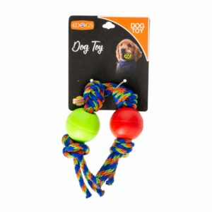 Pelotas De Perro Twin Color Rojo Verde 4DOGS Pequeña