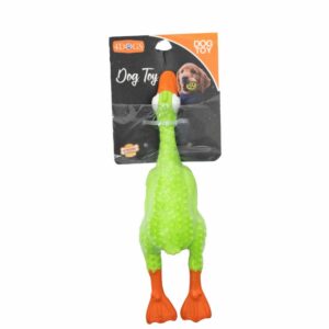 Juguete Para Mascota De Perro Pato Macizo- Verde PRIME PET Mediano