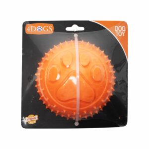 Pelota Para Mascota De Perro Huella Maciza 4DOGS Grande