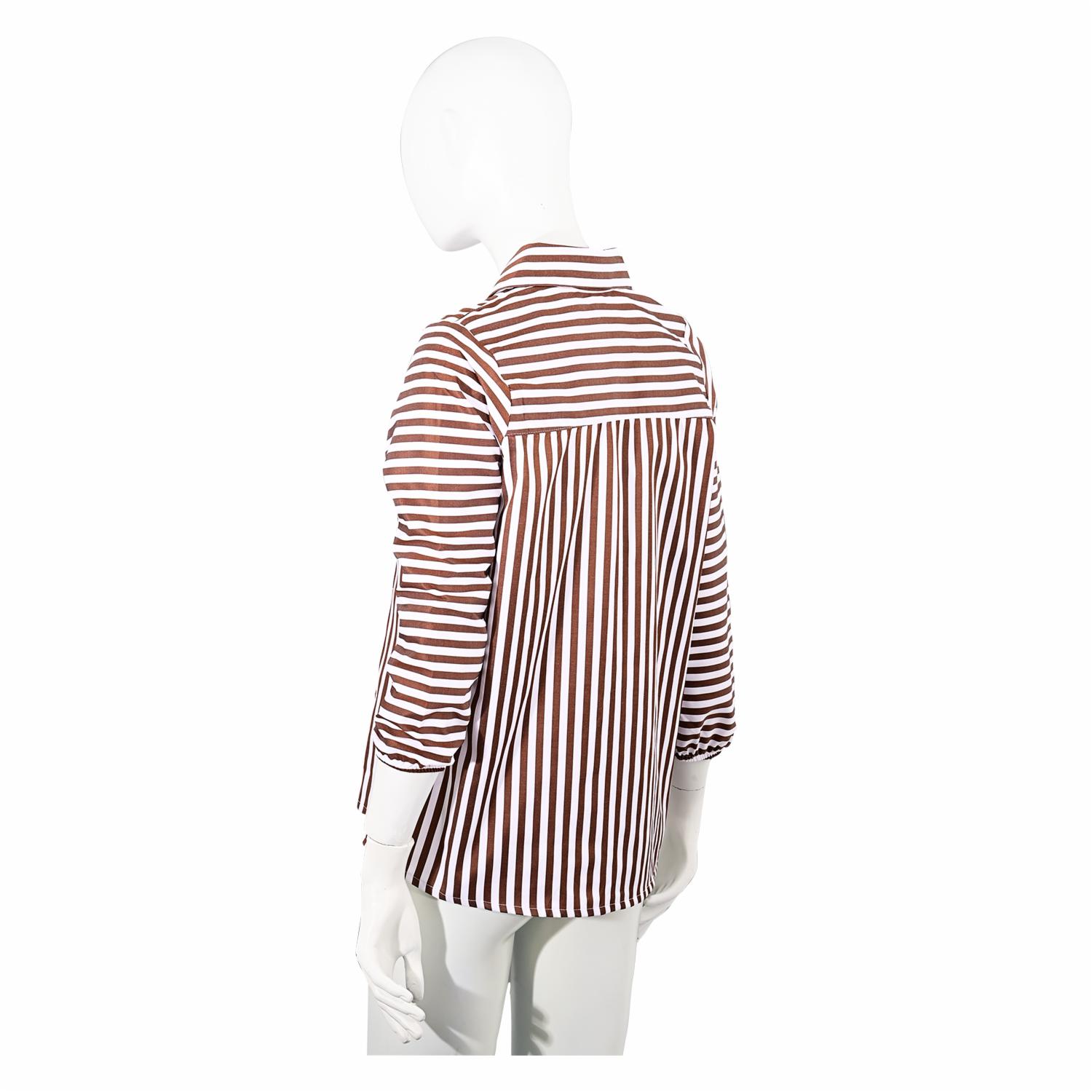 Blusa Mangas 3/4 A Rayas SERAFINA - Imagen 2