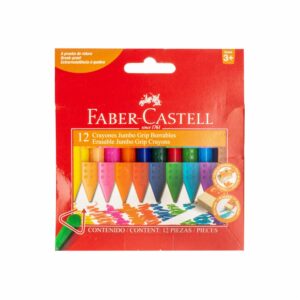 Crayones Jumbo Grip Colores FABER-CASTELL Caja X12