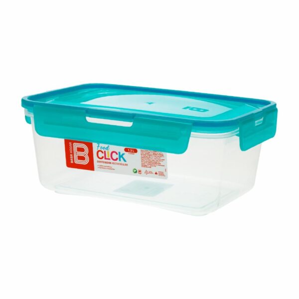 Recipiente Food Click Rectangular BASSA 1,3 L - Imagen 2
