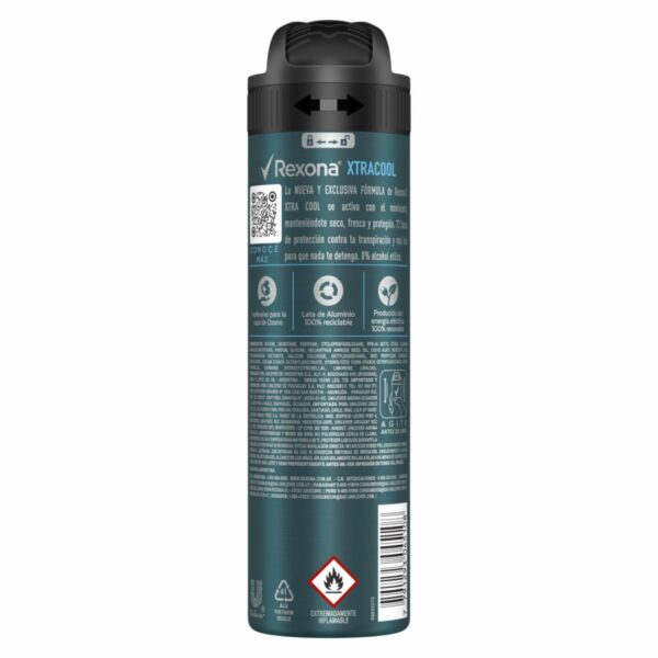 Desodorante En Aerosol Para Caballero Xtracool REXONA 150 Ml - Imagen 2