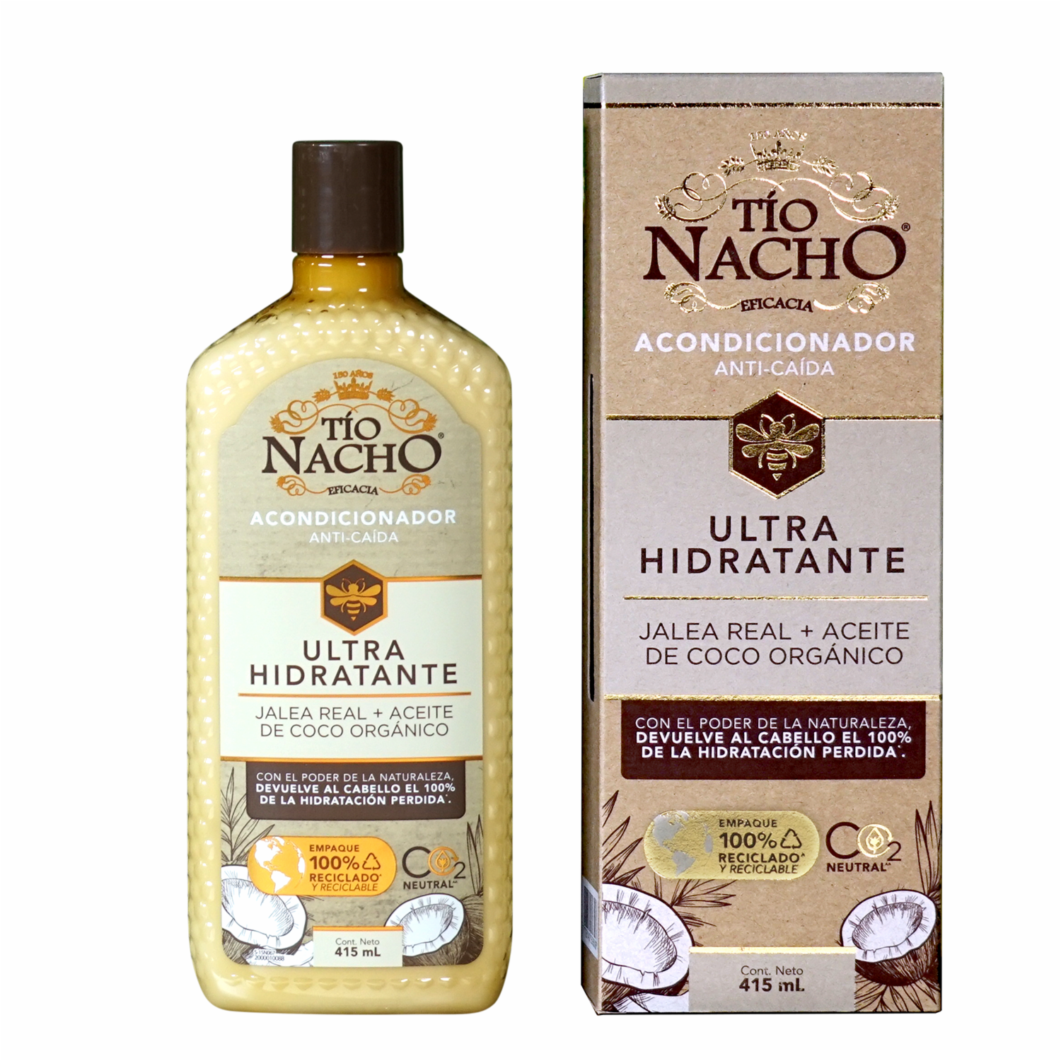 Acondicionador De Cabello Ultra hidratante TÍO NACHO 415 Ml