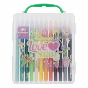 Marcadores Escolares Love Star Lavables LOVE 24 Piezas