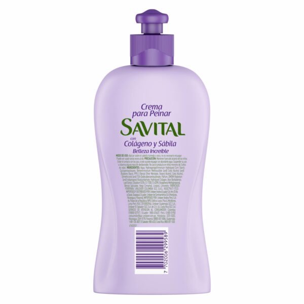 Crema Para Peinar Colágeno SAVITAL 275 Ml - Imagen 3