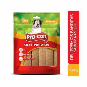 Snacks Para Mascotas Banditas Sabor A Pollo DELI PREMIOS 100 G