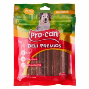 Snacks Para Mascotas Banditas Sabor A Pollo DELI PREMIOS 100 G