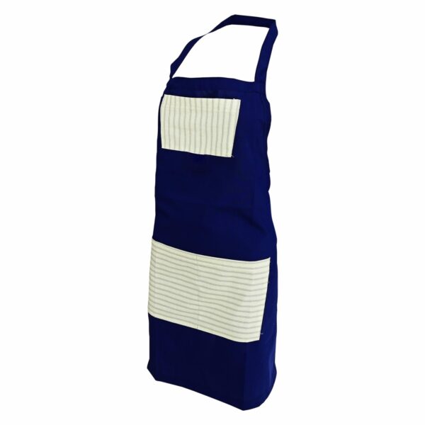 Delantal Con Bolsillos Tono Azul Marino KARRY`S XL
