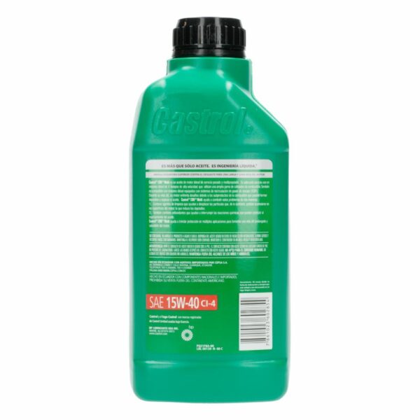 Aceite Automotriz Diesel CRB 15W-40 CI-4 CASTROL 946 Ml - Imagen 2