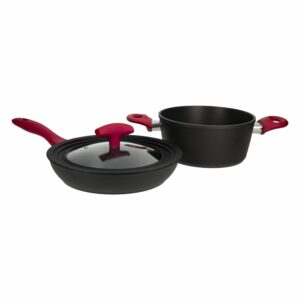 Set Sartén Con Tapa Y Olla De Inducción UMCO 3 Piezas