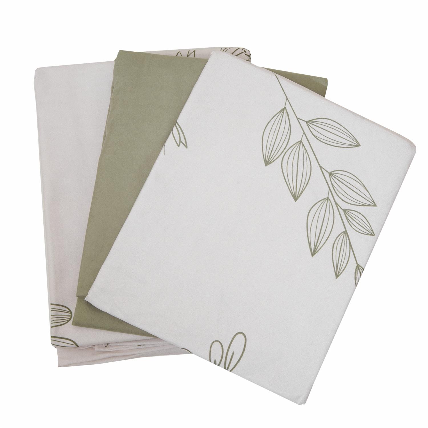 Juego De Sábanas Smooth Masatone Oliva NOPERTI 1 Plaza Y 1/2 - Imagen 3