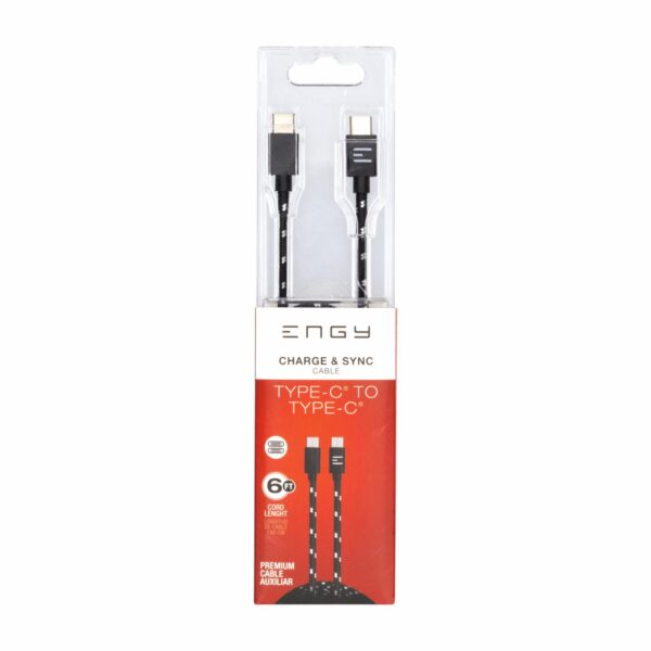 Cable Tipo C a Tipo C ENGY 180 Cm