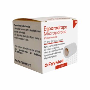 Esparadrapo Microporoso Color Blanco FAVMED 5 cm