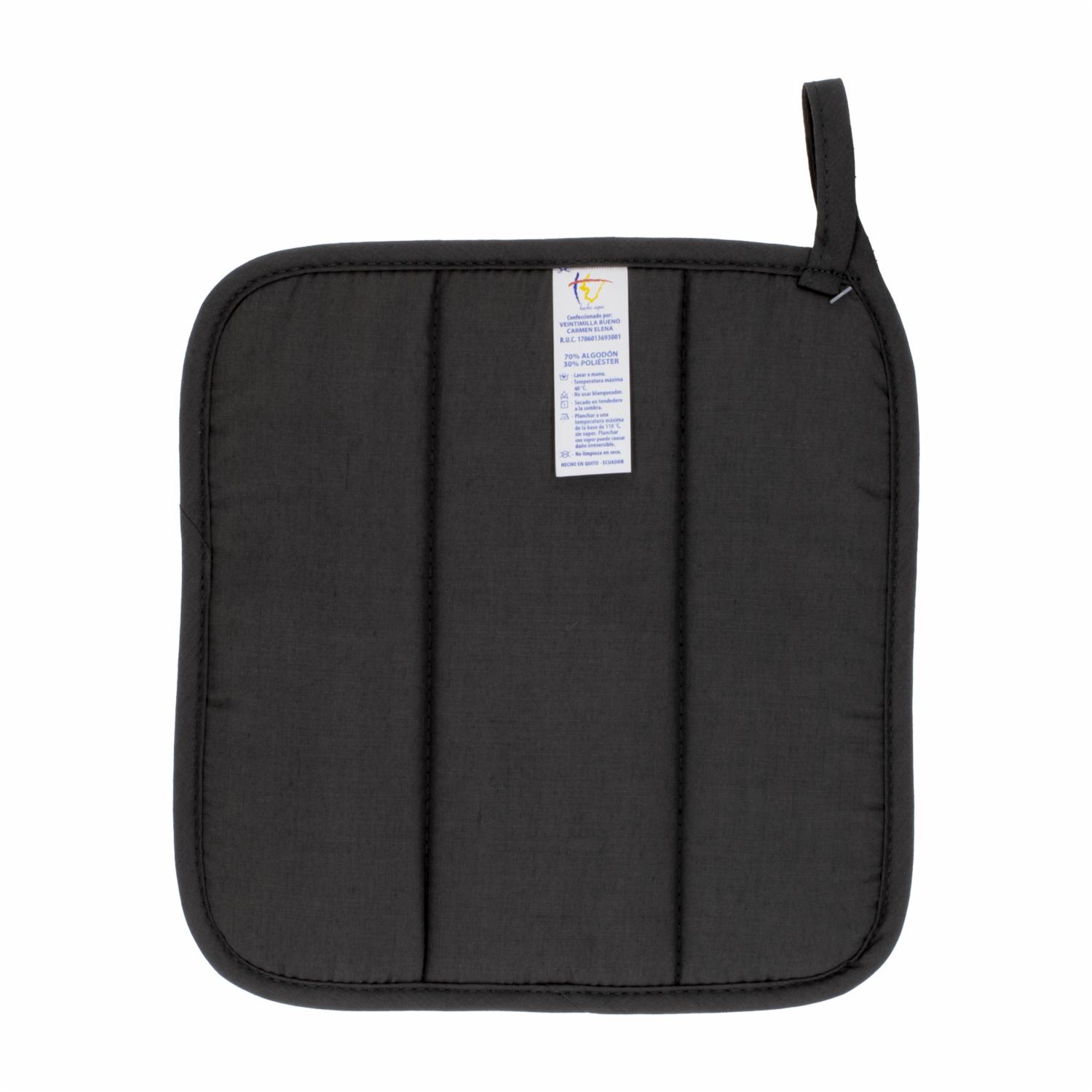 Agarradera De Ollas Cuadrada Gris HECHO AQUÍ 21 X 21 Cm - Imagen 2