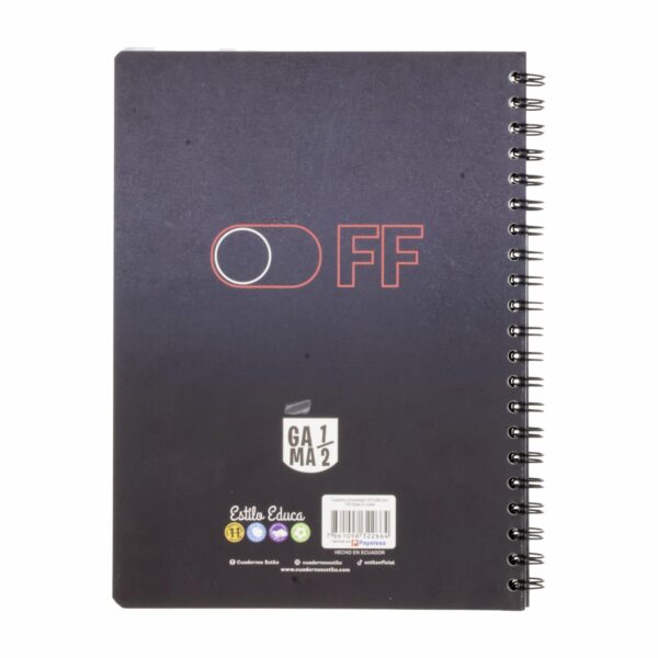 Cuaderno Universitario 100 Hojas Masculino 2 Líneas ESTILO 100 Hojas - Imagen 2