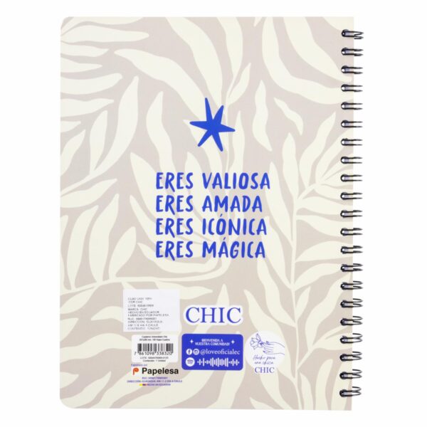 Cuaderno Universitario De Cuadros Chic ESTILO 100 Hojas - Imagen 2