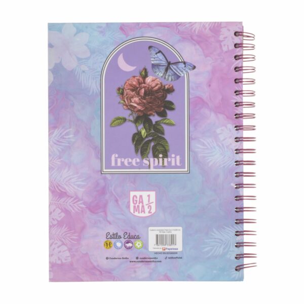 Cuaderno Universitario Media Femenino A Cuadros ESTILO 160 Hojas - Imagen 2