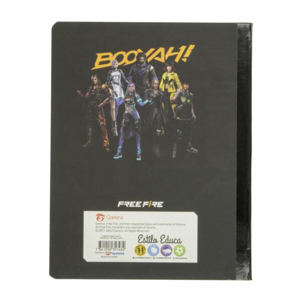 Cuaderno A Cuadros Free Fire ESTILO 100H - Imagen 2