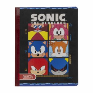 Cuaderno Cosido De 1 Línea Con Diseño Sonic ESTILO 100H