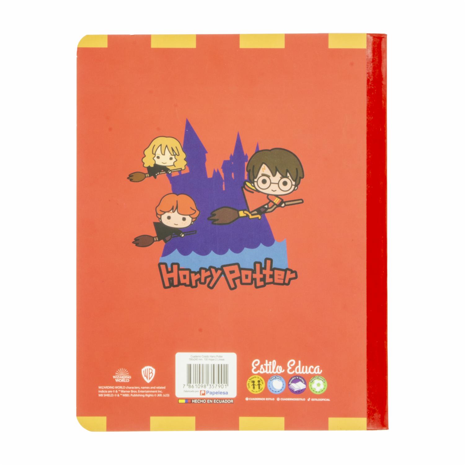 Cuaderno Cosido De 2 Líneas Con Diseño De Harry Potter ESTILO 100H - Imagen 2