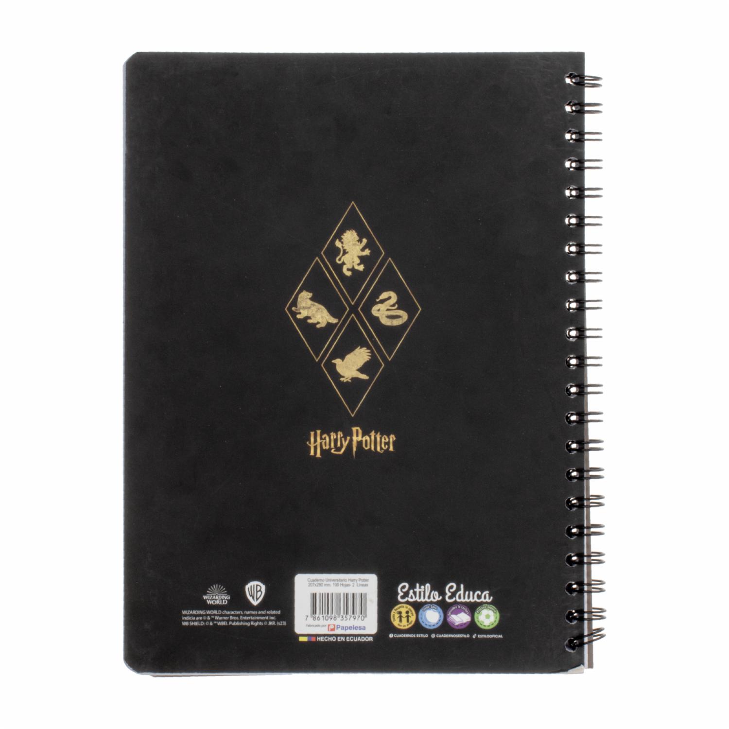 Cuaderno De 2 Líneas Con Diseño De Harry Potter ESTILO 100H - Imagen 2