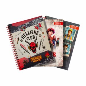 Cuaderno Universitario De 1 Línea Diseño Stranger Things De Pasta Dura ESTILO 100H