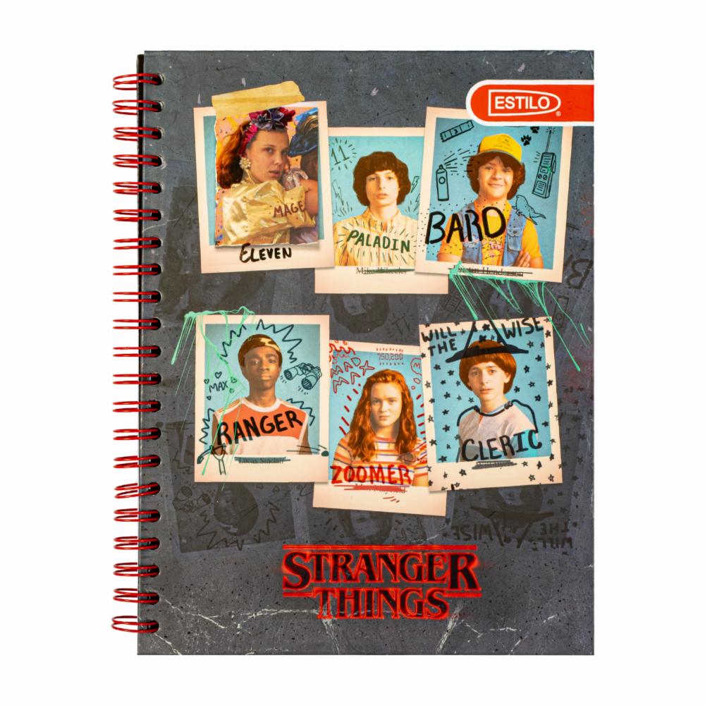 Cuaderno Universitario De 1 Línea Diseño Stranger Things De Pasta Dura ESTILO 100H - Imagen 3