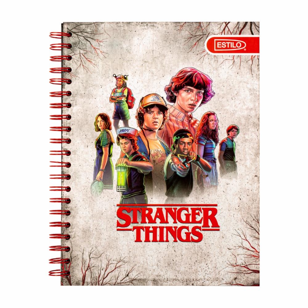 Cuaderno Universitario De 1 Línea Diseño Stranger Things De Pasta Dura ESTILO 100H - Imagen 4