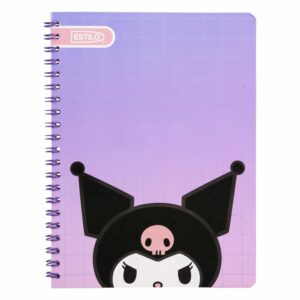 Cuaderno Universitario Cuadros Kuromi ESTILO 100 Hojas
