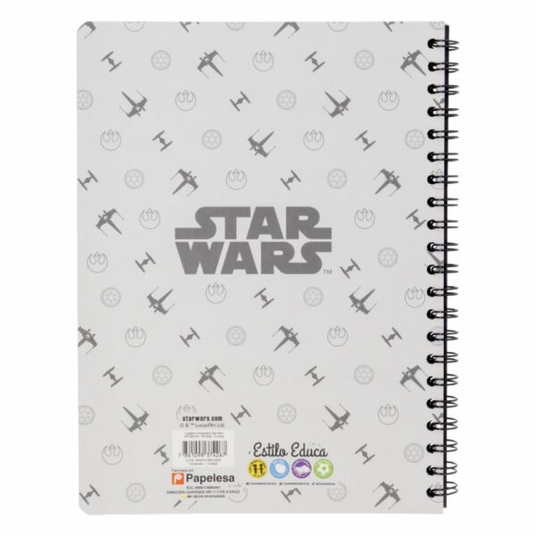 Cuaderno Universitario 2 Líneas Star Wars DISNEY 100 Hojas