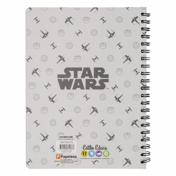 Cuaderno Universitario 4 Líneas Star Wars DISNEY 100 Hojas - Imagen 2