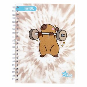 Cuaderno Universitario Cuadros Capibara ESTILO 100 Hojas