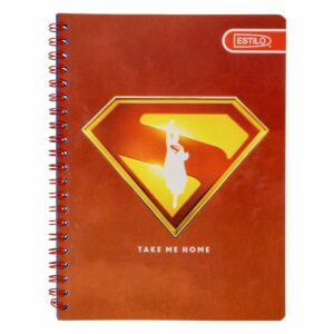 Cuaderno Universitario 4 Líneas Superman ESTILO 100 Hojas
