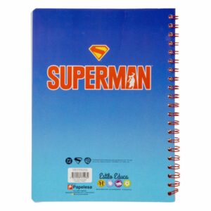 Cuaderno Universitario 4 Líneas Superman ESTILO 100 Hojas