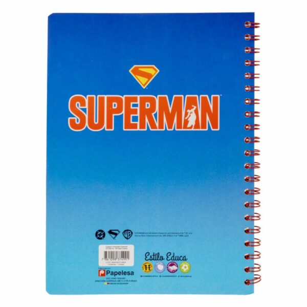 Cuaderno Universitario Cuadros Superman ESTILO 100 Hojas