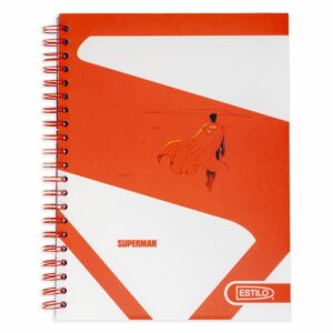 Cuaderno Universitario 2 Líneas Súperman ESTILO 100 Hojas