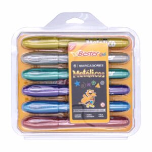 Marcadores Metálicos De Colores BESTER X6 Uds